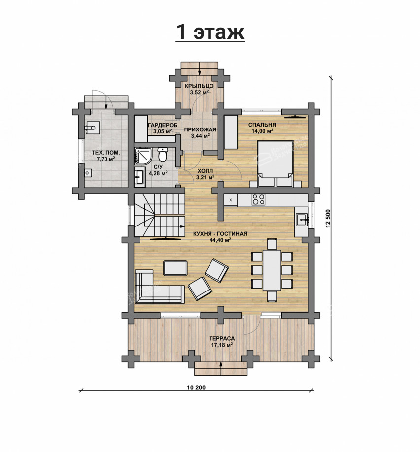 Дом из бревна VZ-149 